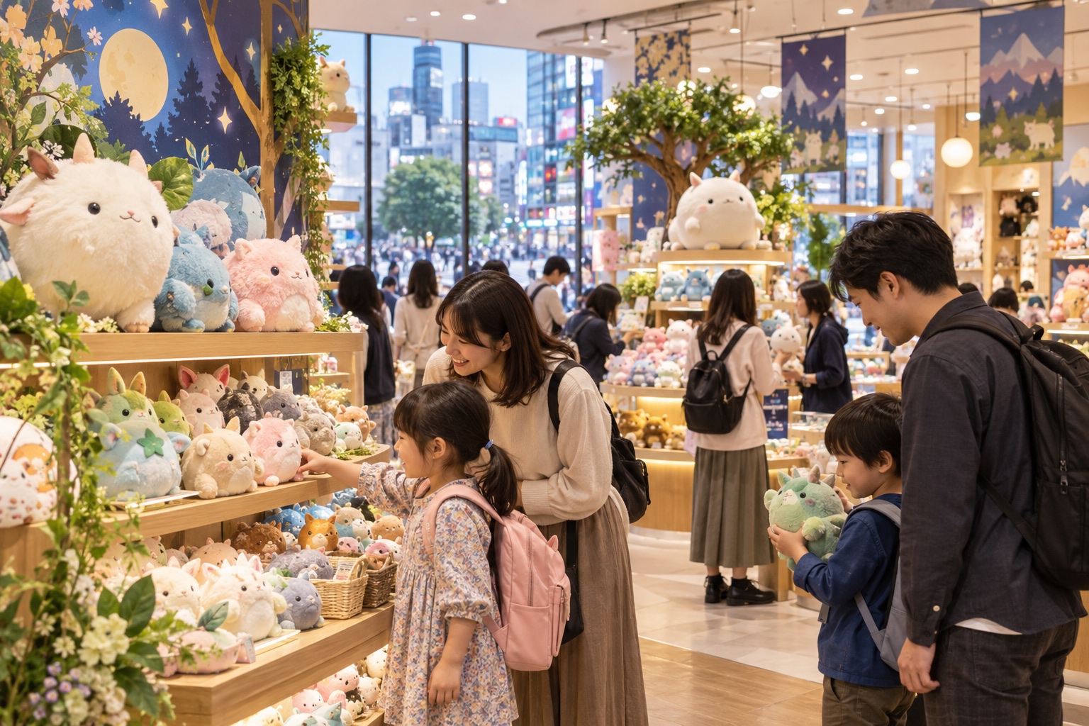 Character-goods shopping in Shibuya