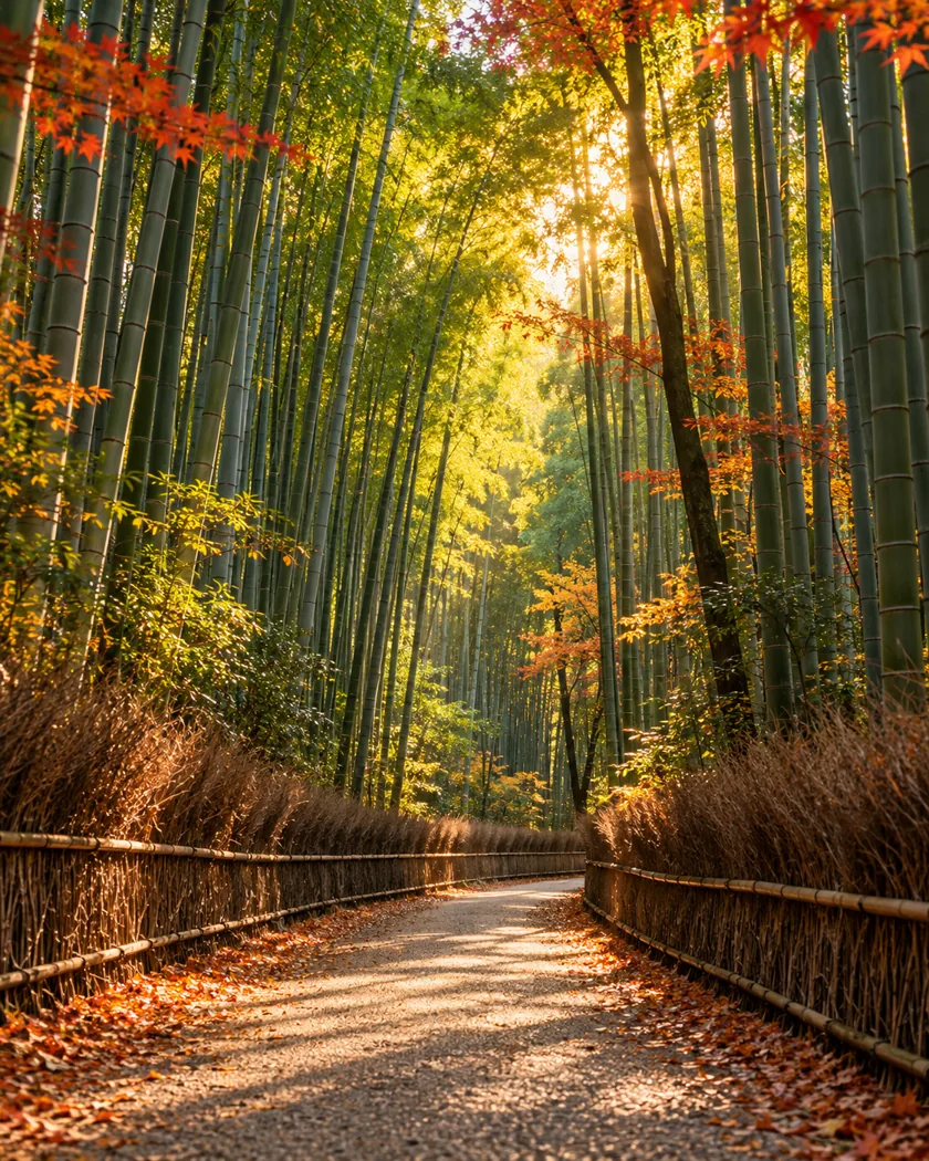 Bamboo grove in Arashiyama, Kyoto